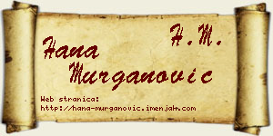 Hana Murganović vizit kartica